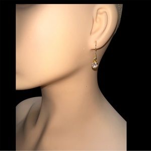 Cubic Zirconia Wire Hook Earrings